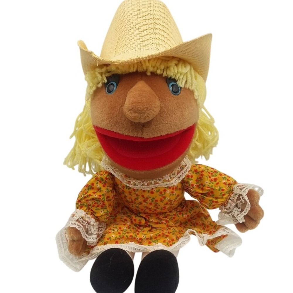 Miss Daisy Soft Plush Doll Hee Haw Cowboy Hat‎ Vintage Shotgun Red Toy Doll 12'